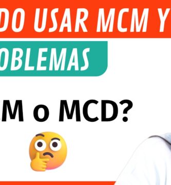 como saber en un problema si es mcm o mcd