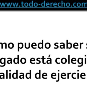 como saber si es abogado colegiado