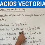 como saber si es espacio vectorial