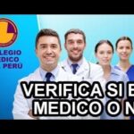 como saber si es medico colegiado