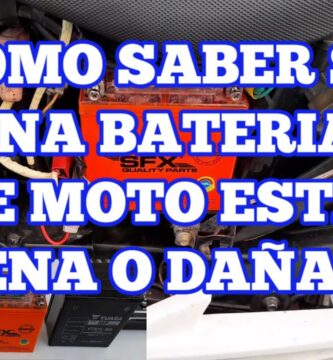 como saber si la bateria de mi moto esta mala