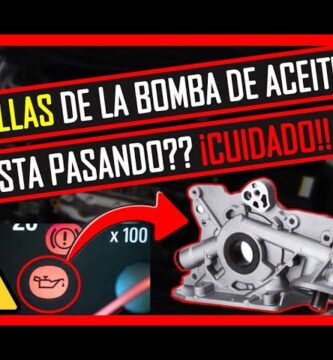 como saber si la bomba de aceite está fallando