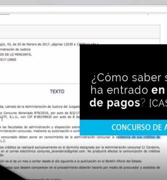 como saber si mi empresa está en concurso de acreedores