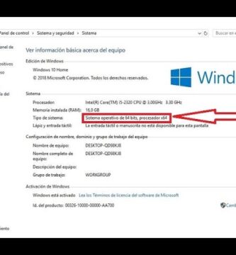 como saber si tengo 64 o 32 bits windows 10