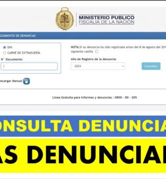 como saber si tengo denuncia en peru