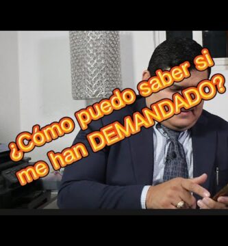 como saber si tienes una demanda