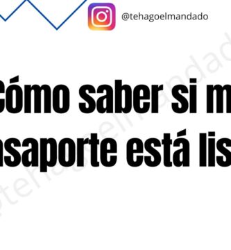 como saber si tu pasaporte esta listo