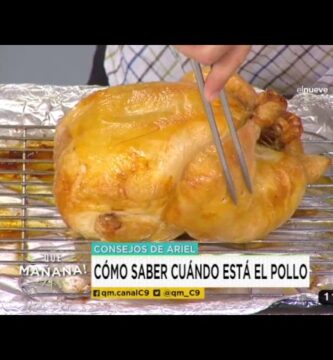 como saber si un pollo al horno esta listo