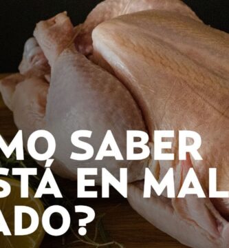 como saber si un pollo esta echado a perder