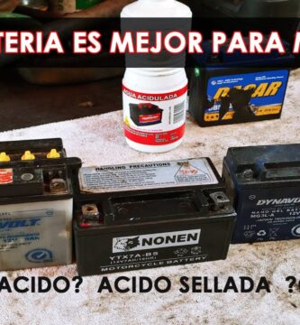 como saber si una bateria es de gel o acido