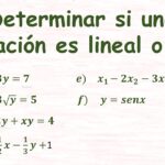 como saber si una ecuación es lineal o no