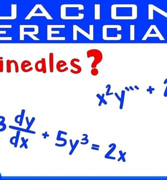 como saber si una ecuación es lineal o no lineal